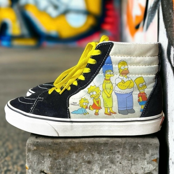 Vans Other - Vans The Simpsons Shoes High Tops Suede and Canvas Special Edition Size 8.5 Men